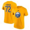 Tage Thompson #72 Buffalo Sabres Player NHL T-Shirt Yellow