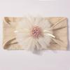 Hot-selling new children's headband cute mesh flower baby jacquard headscarf comfortable baby jewelry
