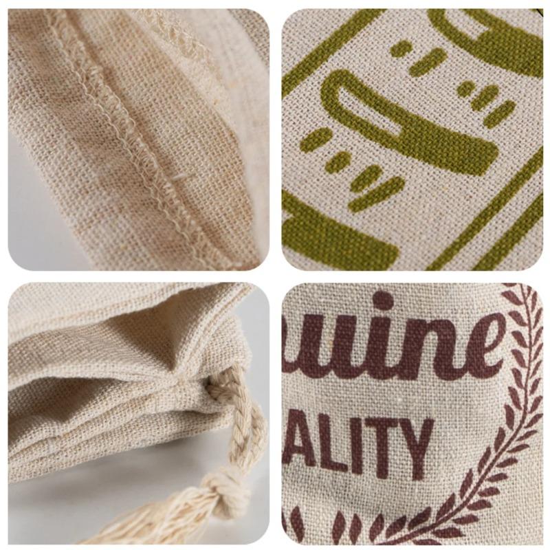 Linen Bread Bags Reusable Drawstring Bag For Loaf Homemade Artisan Bread Storage Bag Linen Bread Bags For Baguette