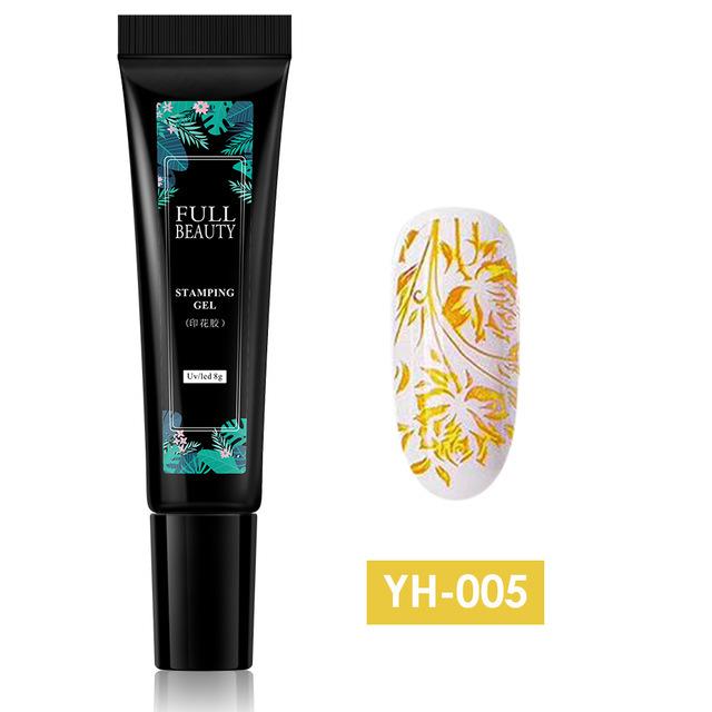 

5 мл Гель-лак для ногтей Штамповочная краска Гибридный лак УФ-лаки для ногтей Маникюрная пластина для штамповки ногтей