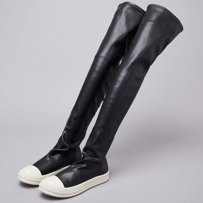 Lente Herfst Dames Stretch Hoge Sokken Sneakers Designer Damesschoenen Klassieke Zwarte Mid-Cut Instaplaarzen Schoenen Plus Size