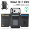 Magsafe Leather Flip Wallet Phone Case For iPhone 17 Air 17 Pro Max 2 In 1 Detachable Card Slots Cover Hoesje Coque Etui Bag