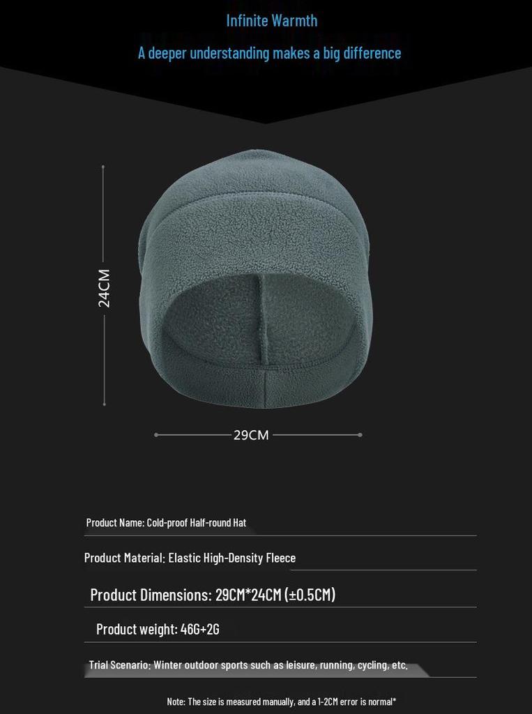 YIPINU Winter Sports Fleece Hat - Warm Skiing & Cycling Ear Protection