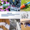 100pcs 201 Stainless Steel Adjustable Hose Clamps 6-44mm