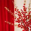 Winterberry Red Berries Artificial Flower Arrangement - New Year Housewarming Decoration for Living Room Ornaments