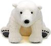 COLORATA Polar Bear Stuffed Animal Real Animal Family Soft Touch Bear Toy Doll Gift Birthday Christmas