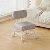 Kleiner Hocker Rückenlehne Universelles Rad Weicher Hocker Kindersofa Couchtisch Kleiner Stuhl Rolle Niedriger Hocker Tragbarer Hocker
