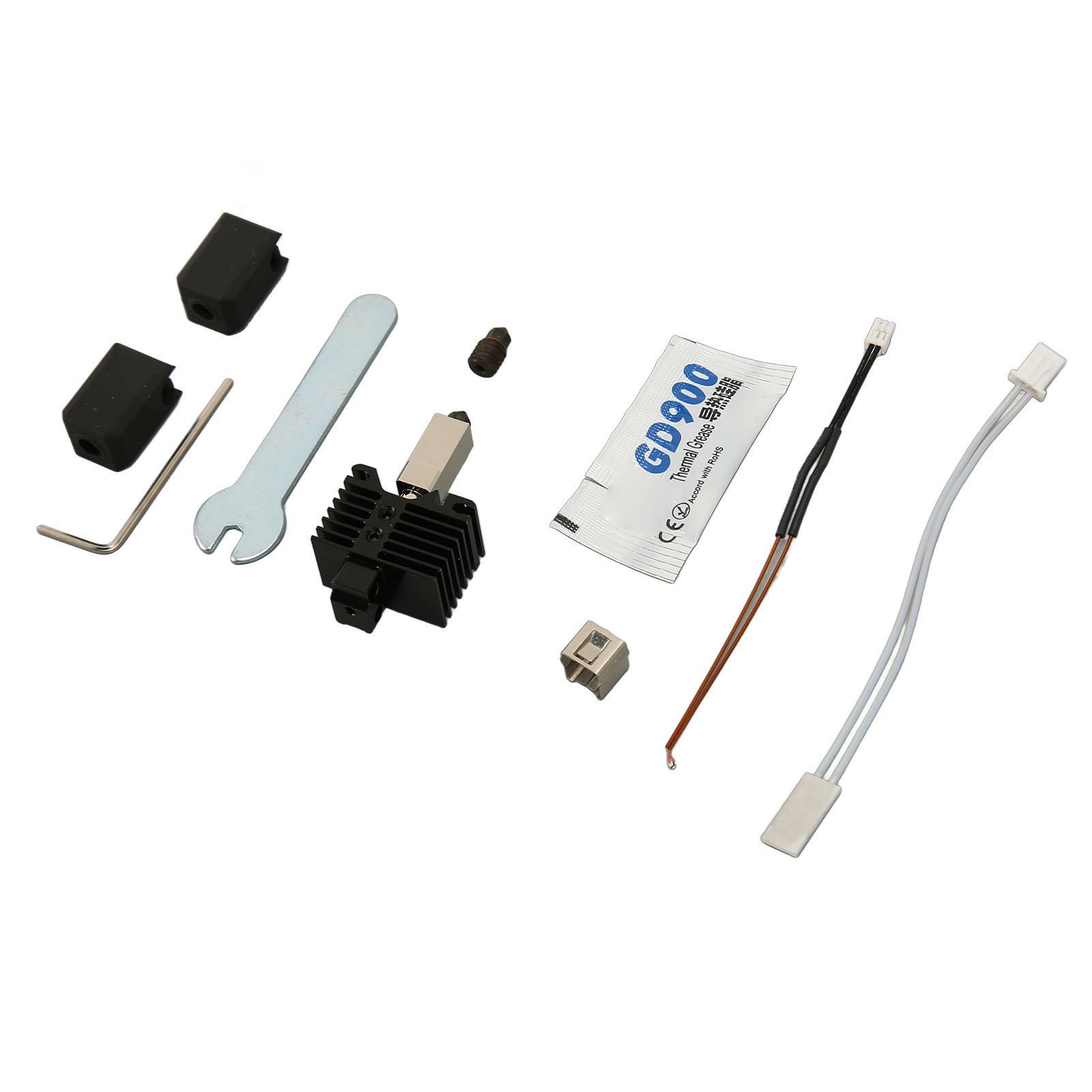 

Комплект экструдера Hotend для 3D-принтера, сопло из закаленной стали 0,4 мм, термостойкий, собранный комплект экструдера Hot End для