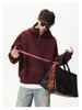 Unisex Heavyweight Half-Zip Hoodie with 3D Panel & Stand-up Collar for Autumn/Winter