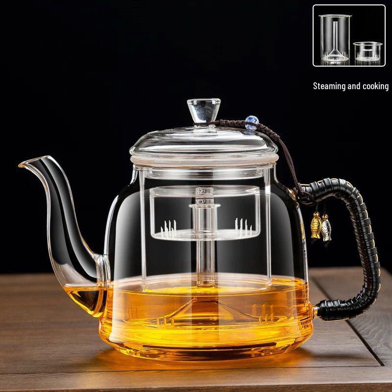 2025 Explosion-Proof Glass Electric Tea Infuser with Large Capacity and Ceramic Boiler