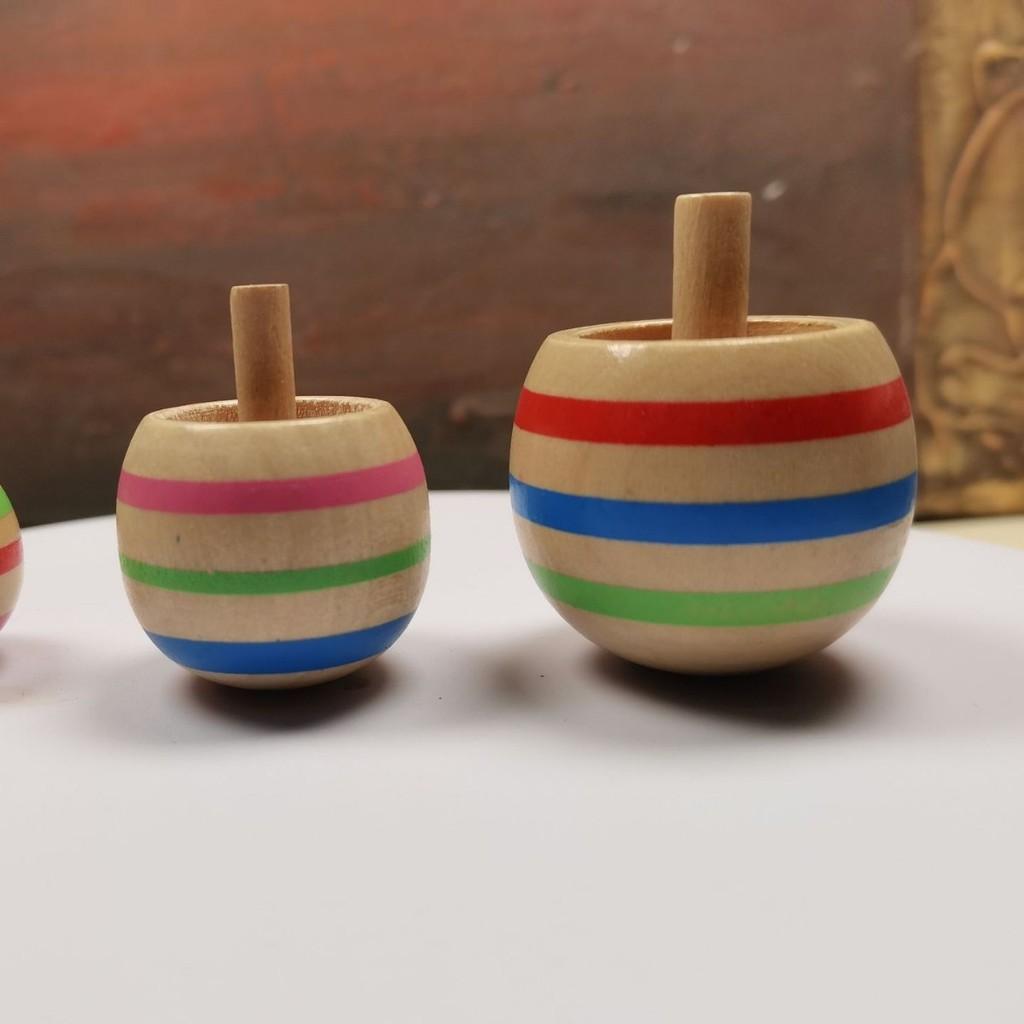 Classic Wooden Spinner Toy Pack For Entertainment And Skill Development For All Ages