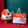 3D Christmas Gingerbread House Set Baking Mold Kitchen Stainless Steel Biscuit Mould Cookie Cutters Kids Diy Baking Pastry Tool