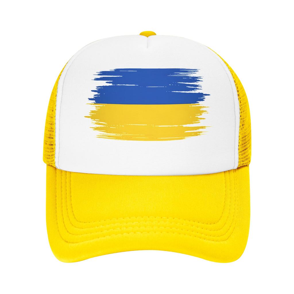 Summer Mesh Sun Hats Ukraine Flag Baseball Cap Unisex Print Outdoor Sports Adjustable Baseball Caps