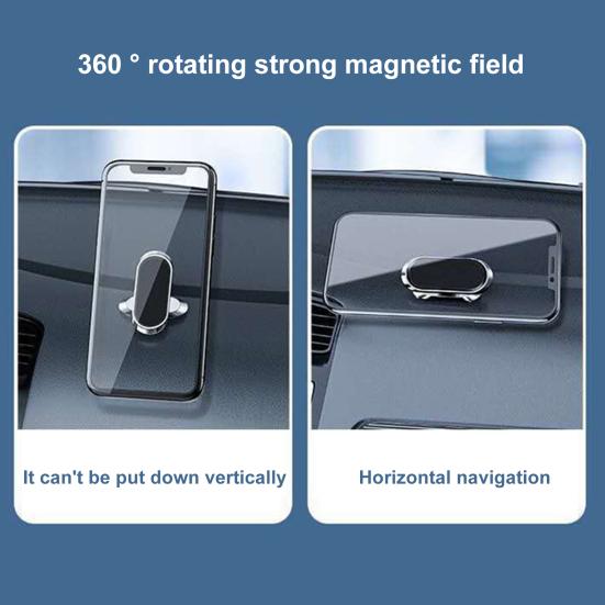 Phone Holder Self Adsorption Aluminium Alloy Adhesive Strong Magnetic Firm Phone Catcher