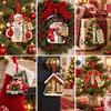 Acrylic Resin Christmas Cash Holder Ornament Reusable Hanging Cash Gift Card Holder For Christmas Tree Decoration
