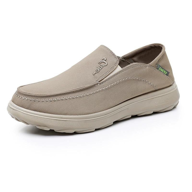 Fashion Men's Shoes 2025 New Fashion Concise Canvas Shoes Comfortable Lightweight Sneakers Non Slip Slip on Hard-Wearing Casual Shoes