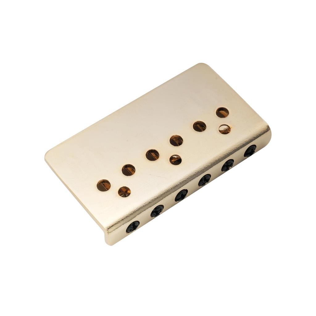 Musiclily Pro 10.8mm Modern Style Hardtail Fixed Bridge for Imported StratTelecaster Electric Guitars, Gold