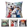 1pc Gintama Animation Pillow Case Square Pillow Bedroom Sofa Leisure Comfort Cushion Car Living Room Home Decoration 40X40