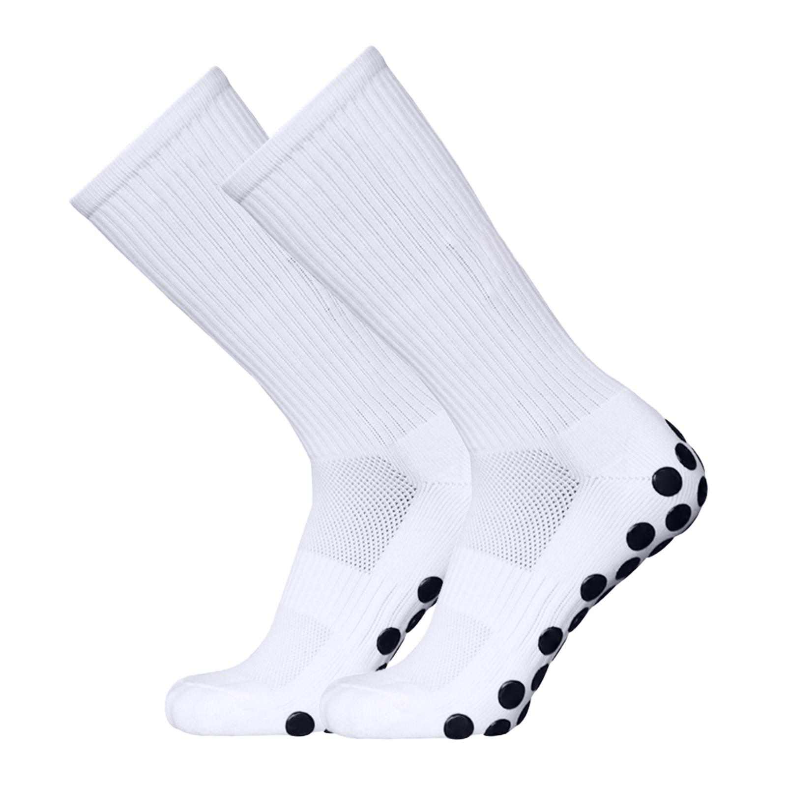 

1 Pair Lixada Outdoor Sports Running Socks Stretch Socks Athletic Football Soccer Socks Anti Slip Socks with Grips белый