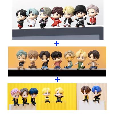 BTS (Bangtanští chlapci) SET figurek monitorů "Magic Door + dynamit + Butter", TinyTan, Oficiální, Originální, Autentické, figurka idolu, KPOP