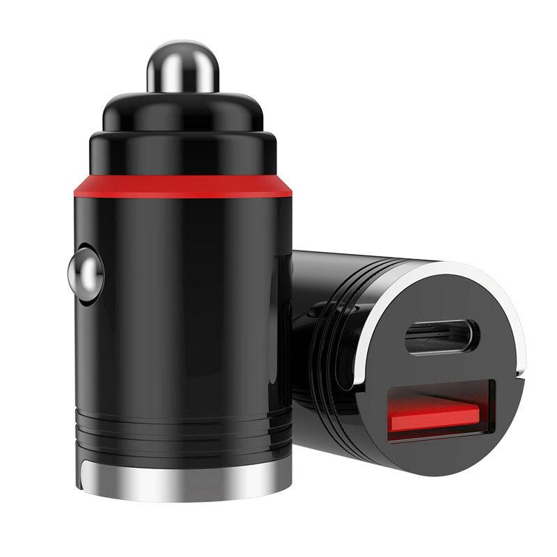 

Мини-30 Вт/66 Вт автомобильное быстрое зарядное устройство Qc3.0 Pd Usb Type-c автоматическое быстрое зарядное устройство 2 порта термостойкость для семейного офиса в путешествиях 30W