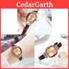 Gadi Vintage Dames Quartz Horloge Met Waterbestendige Leren Band Voor Elegante Vrouwen