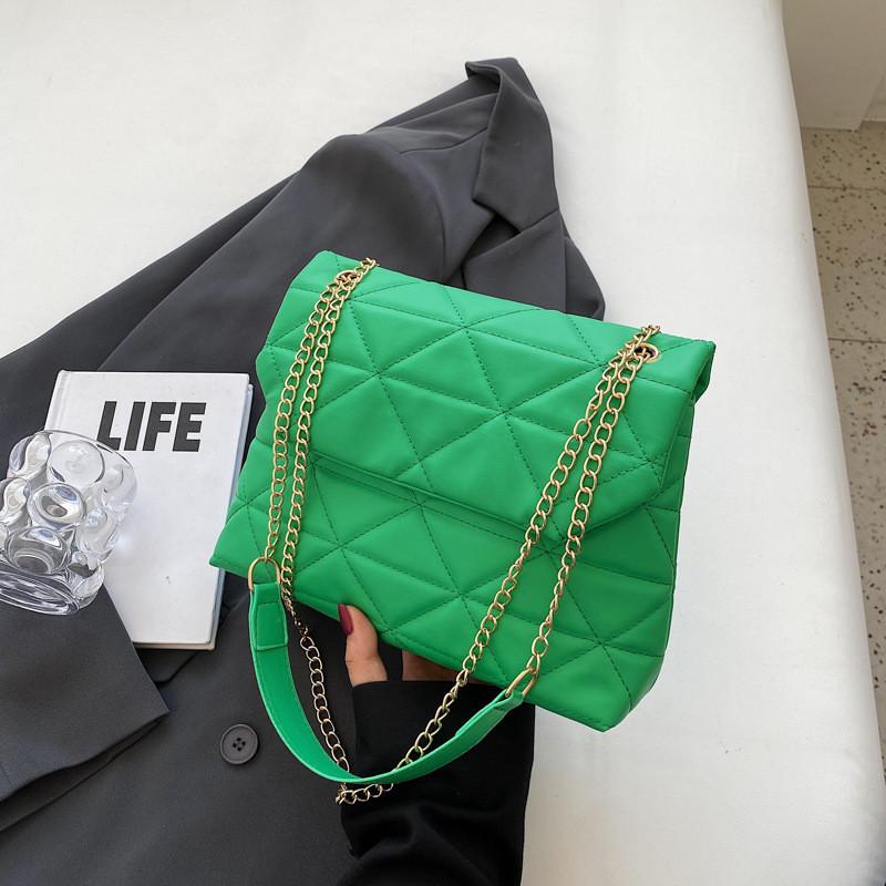 Stylish Korean Design Small Square Bag Pu Leather Casual Shoulder Bag