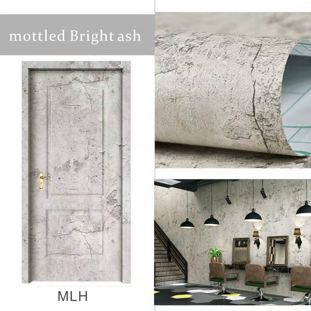 Papel de Parede Impermeável Cinza Cimento Novo Autoadesivo Cor Sólida Adesivos de Parede para Dormitório Quarto Gabinetes Móveis Renovação