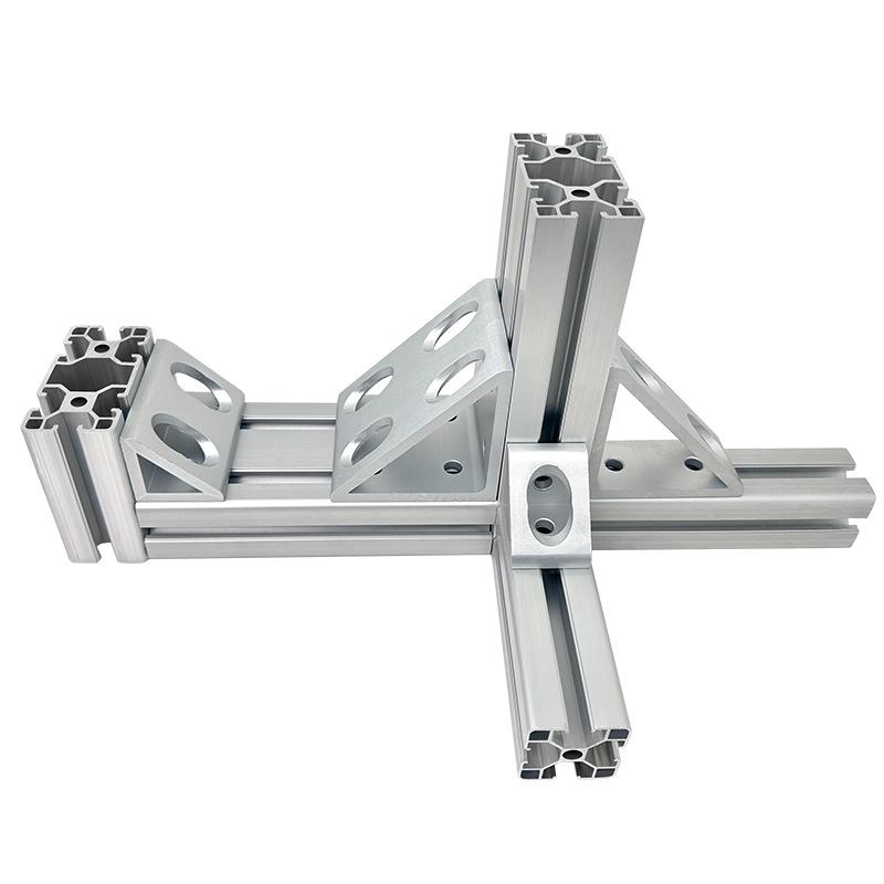 Aluminum Profile 90 Degree Block Triangle Connector Bracket For 2020 2040 3030 4040 4080 Series V-slot Aluminum Profile