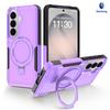 Samsung's New Model Is Suitable for S26 Rotating Bracket, Mobile Phone Case, Magnetic Suction S25 Ultra Anti-drop Three-in-one Protective Case.