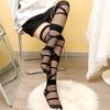 Gothic Lolita Stockings for Women Ultra-thin Transparent Silk Socks Thigh High Long Sock Y2k Girls Knee High Socks Stockings