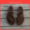 Fashion Women Slide Flat Slippers Flip Flops Casual Greek Leather Sandals Summer Premium Quality