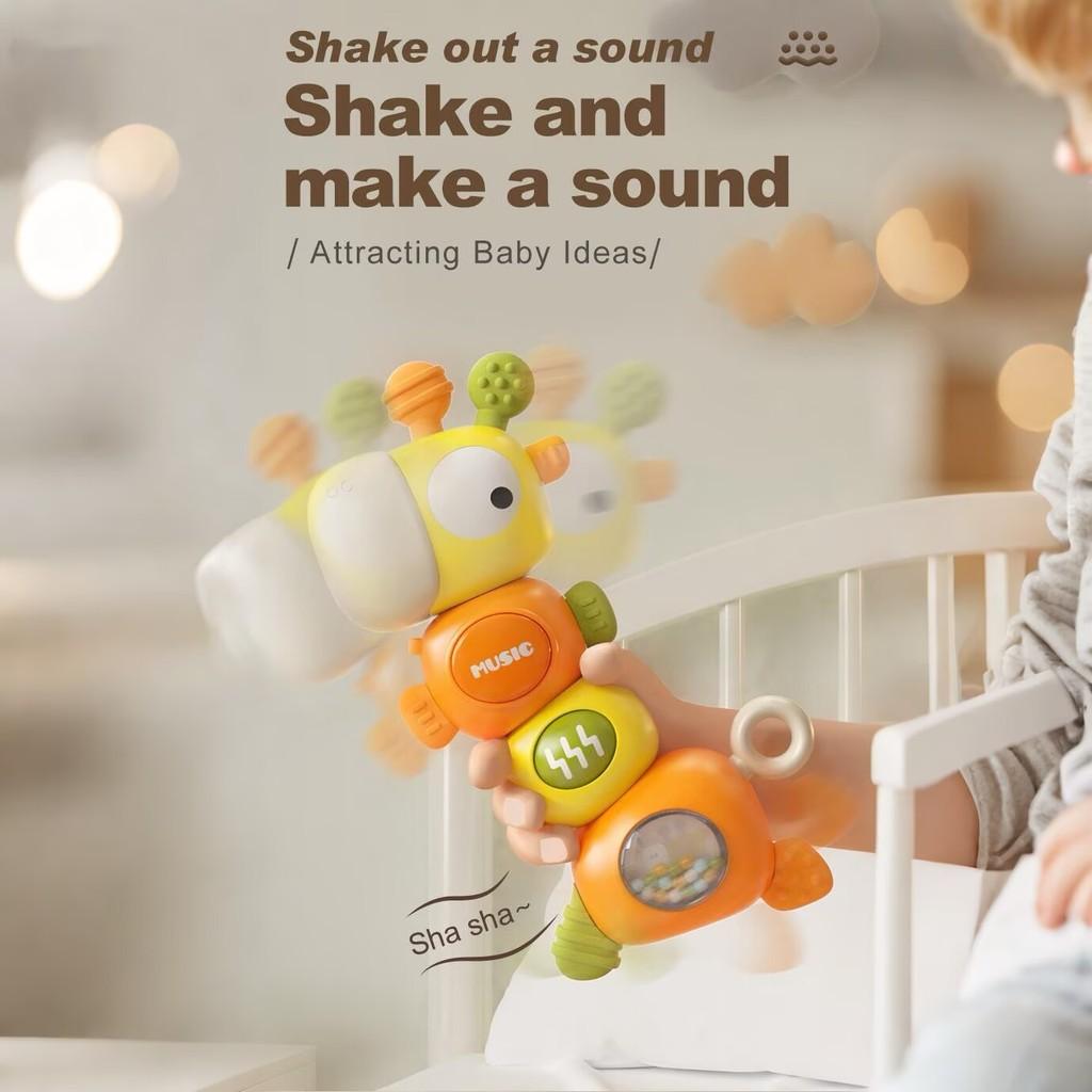 Baby Giraffe Rattle With Sound And Music For Infant Development And Teething