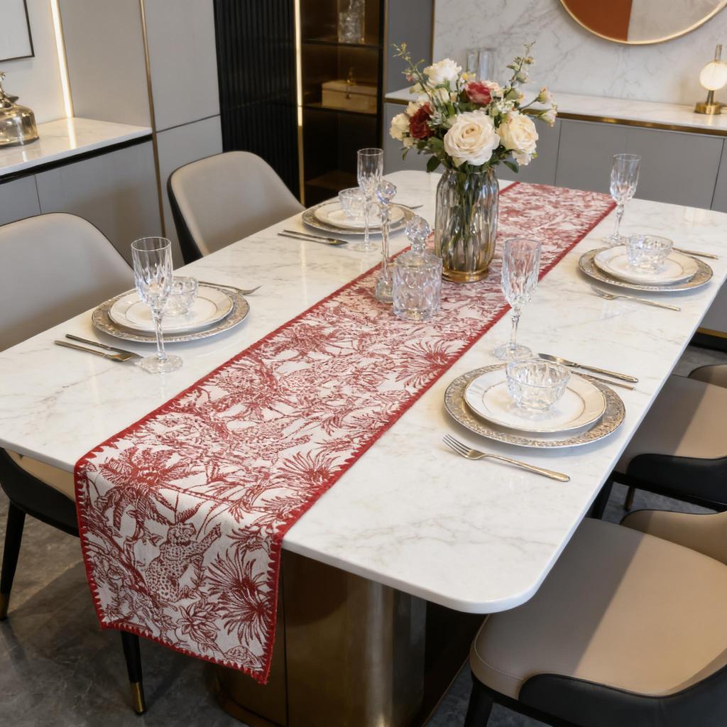 All-match Tablecloth Mat Dining Table, TV Cabinet & Center Table Nordic Cotton Linen Table Runner