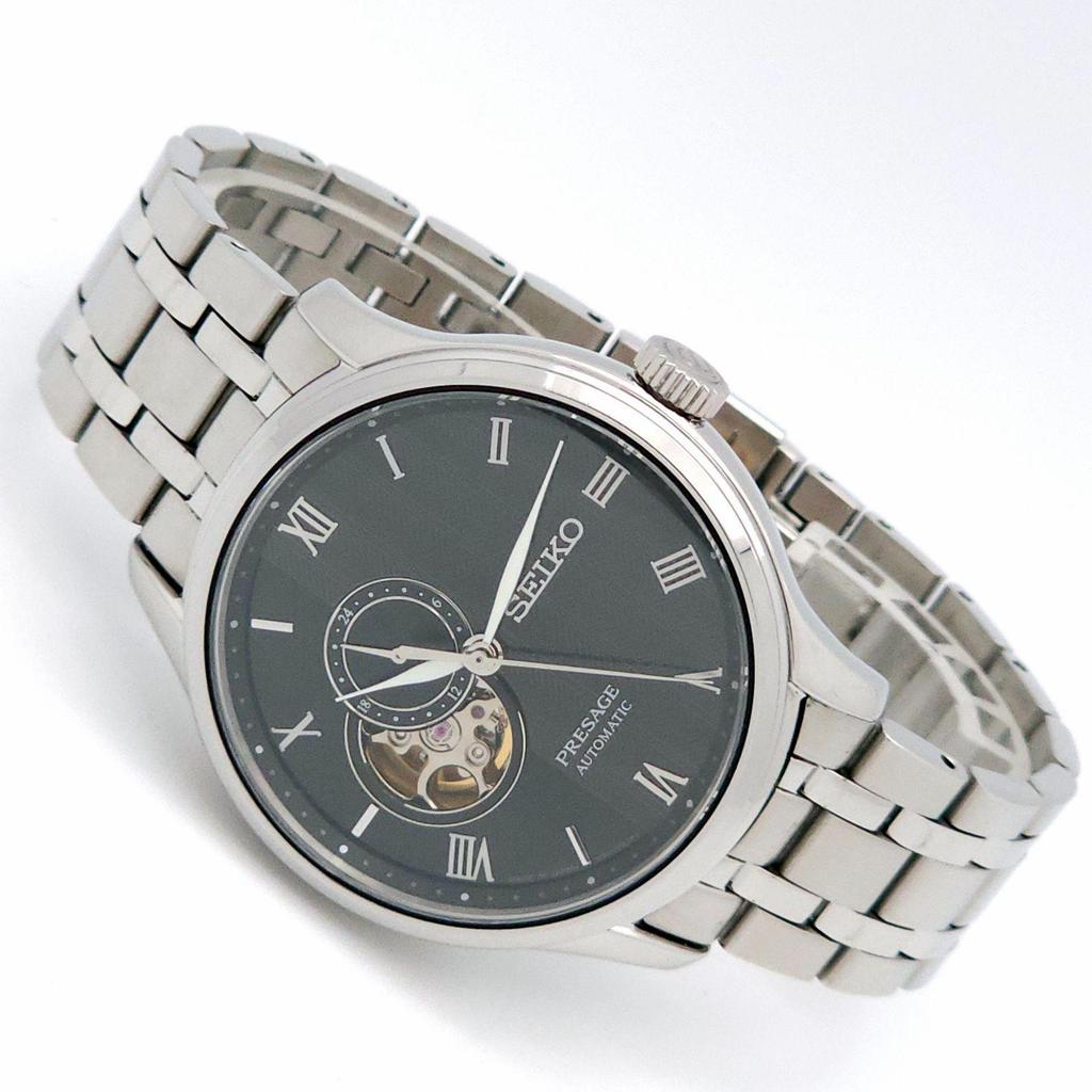Used Good Condition SEIKO Presage Japanese Garden 4R39-00W0 Automatic Movement Working Display Case Back