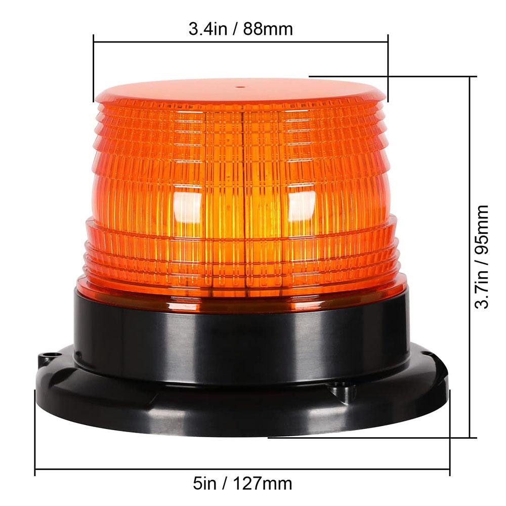 LED Strobe light Circular Car LED Flashing Signal lamp Magnetic Ceiling Police Emergency Lights Portable Warning Lighting 12~24V