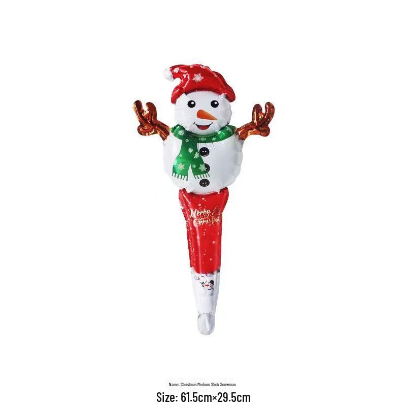 Large Christmas Tree and Santa Claus Aluminum Foil Balloons for Window Display 