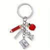 New Teacher'S Day Gift Key Chain Best Teacher Gift Hollow Car Key Chain Pendant Jewelry For Men And Women.