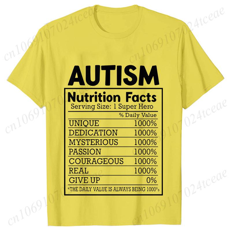 Female Clothing Autism Nutrition Shirt for Women Autism Awareness Month T-shirts Autism Quote Summer Tees Acceptance Y2k Tops