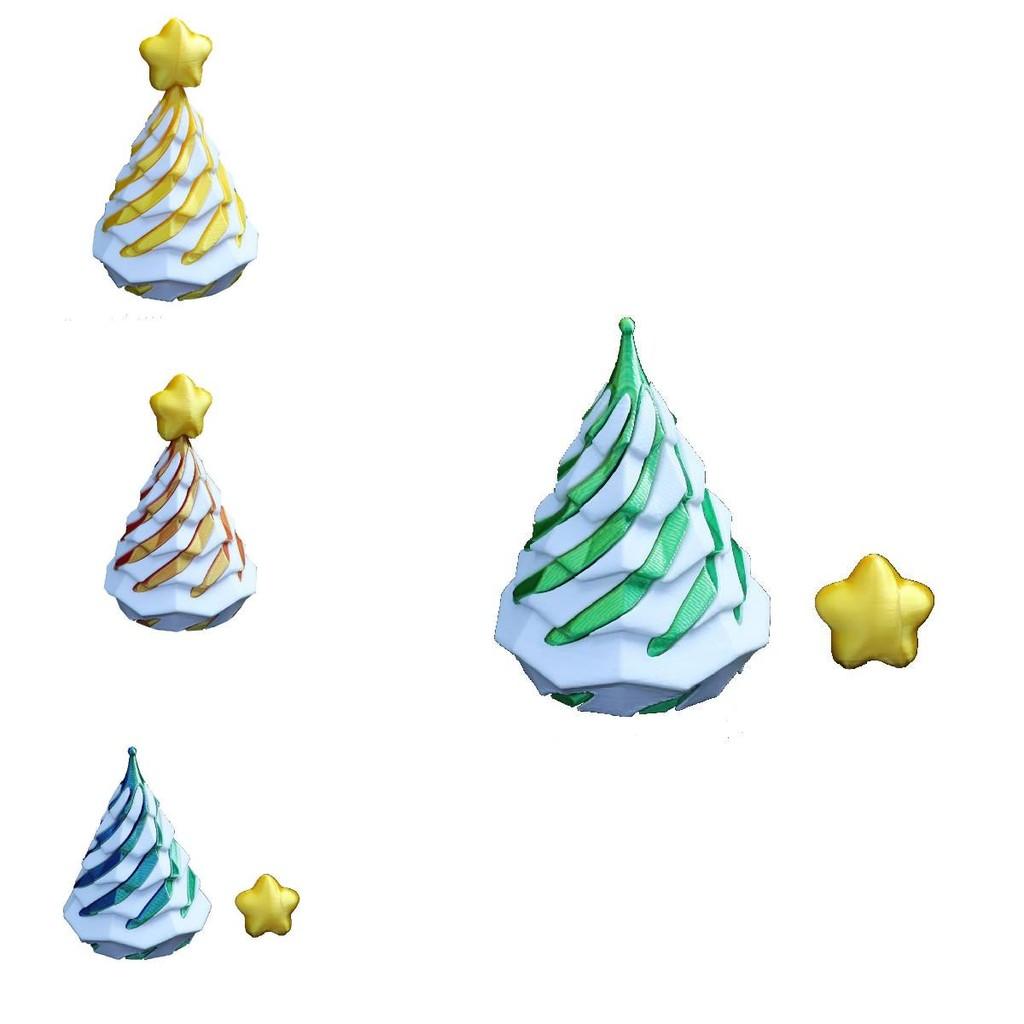 Festive Impossible Christmas Tree 3d Printed Holiday Toy For Creative Play And Learning