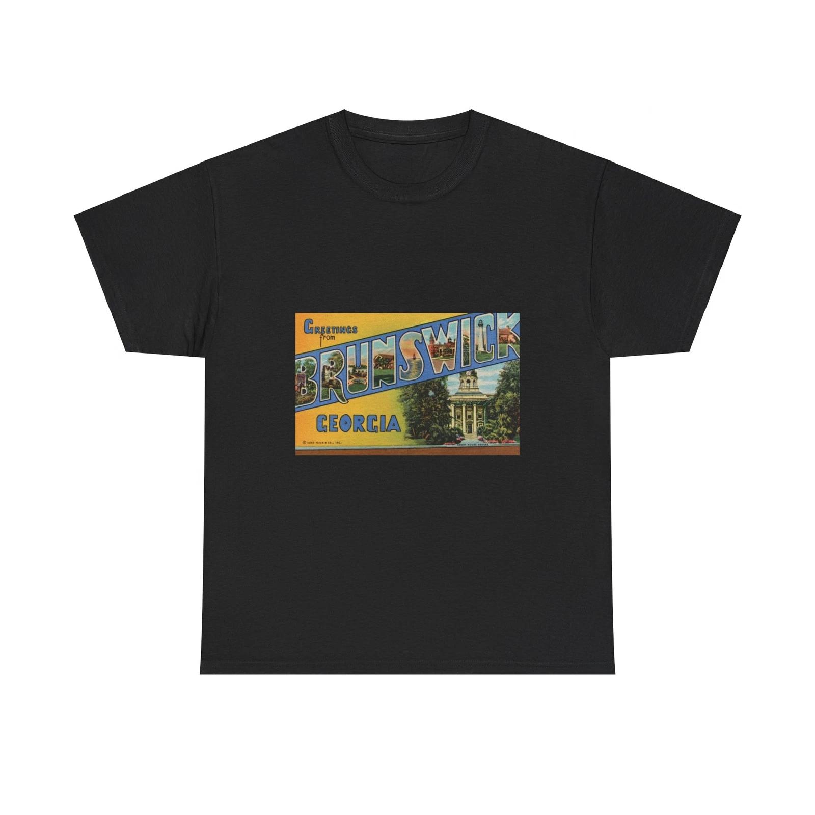 Greetings From Brunswick GA (Greeting Postcards) T shirt M