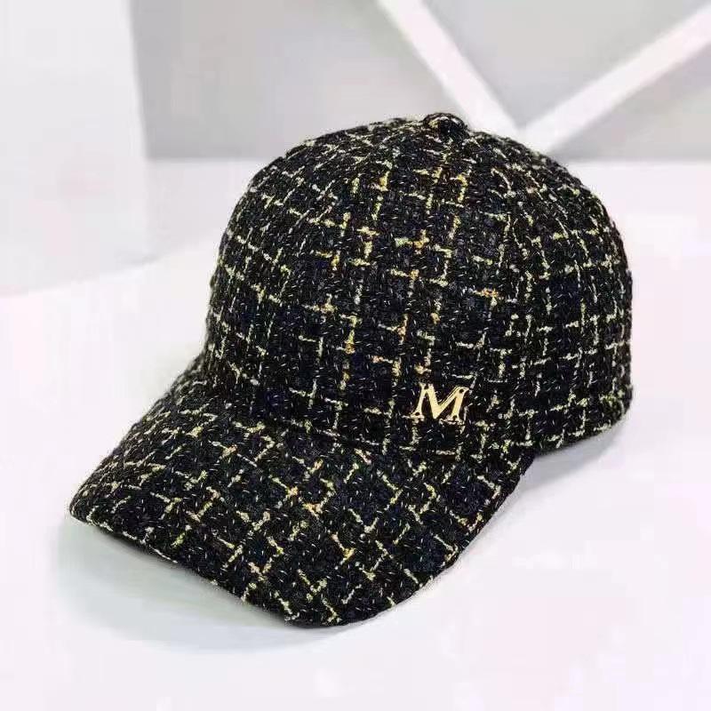 Spring and Autumn Baseball Cap Women's Fashion Gold Line M Standard Casual Versatile Cap Temperament Batch
