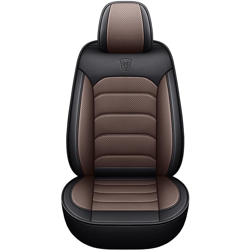 Car Seat Cover Premium Waterproof Faux Leather Cushion Universal Accessories Fit SUV Truck Sedan Automotive Vehicle