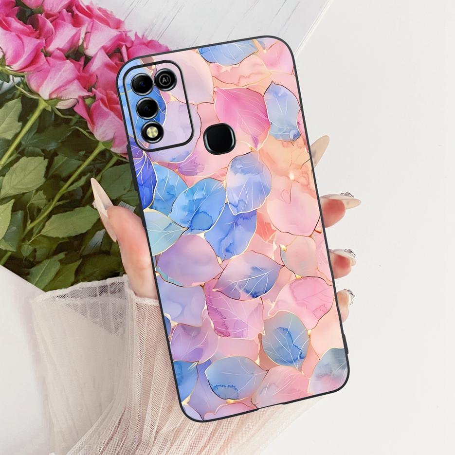 For Infinix Hot 11 Play Case Stylish Butterfly Tree Painted Cover Soft TPU Phone Case For Infinix Hot 10 Play X688C X688B Fundas