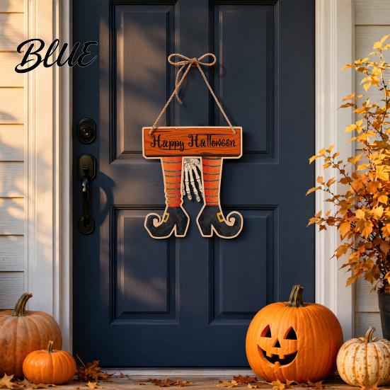 Halloween Festive Atmosphere Decor Pumpkin Door Hanging Decor Spooky Wall Ornament for Party Must-have Decoration Scene Front Entryway Decoration,