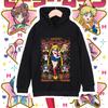 Kinder Anime Polyester T-Shirt Sailor Moon Charaktere Druck Unisex Hoodie Sweatshirt für Jungen Mädchen 100-160cm Größe