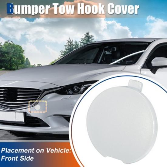 Front Side Car Bumper Tow Hook Cover For Mazda 6 2014-2016 No.GHP950A11A White