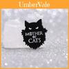 Einzigartiger Kreativer Schwarze Katze Cartoon Emaille Anstecknadel für Stilvolle Bekleidungsaccessoires