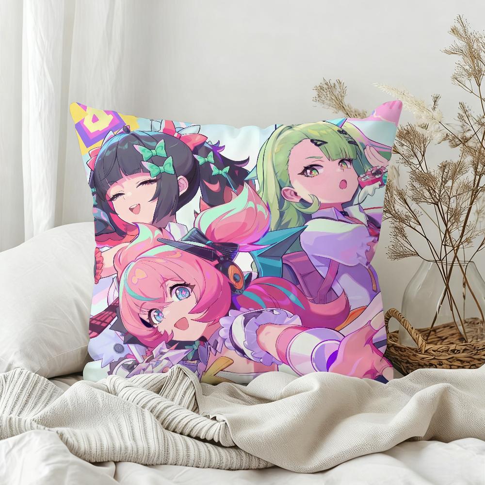 Zenless Zone Zero Angels of Delusion Pillow Case Sofa Living Room Bedroom Headboard Backrest Square Cushion Nap Time
