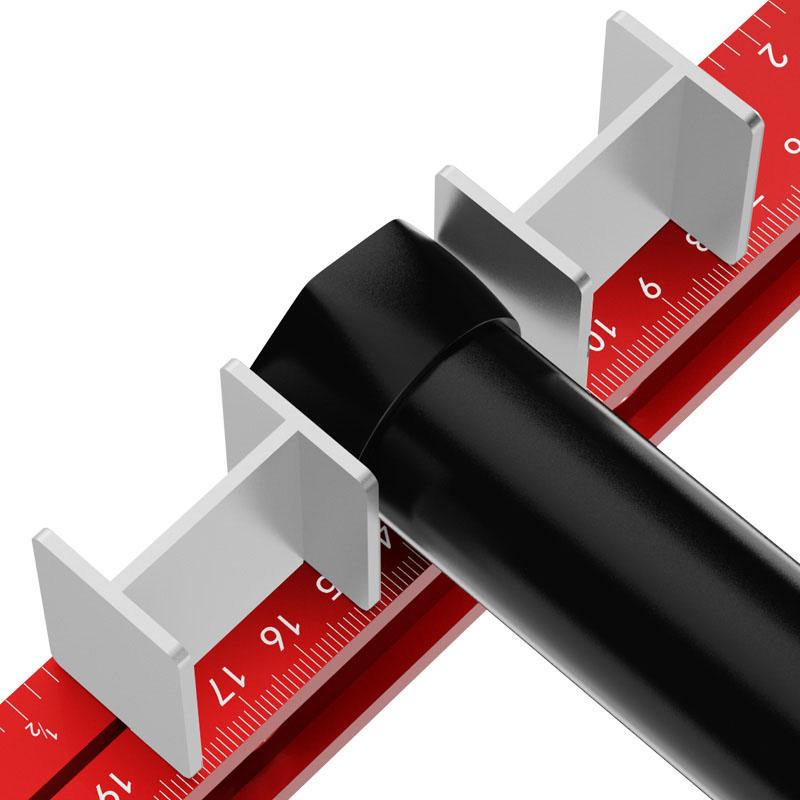 Punching Positioning Ruler for Wardrobe Boom Installation Carpentry Aluminium Alloy Drilling Locator Suspension Rod Install Tool